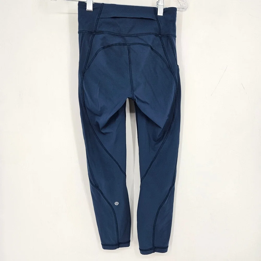 Lululemon Pants Womens 4 Time To Sweat Joggers Athletic Gym Leisure Yoga Blue